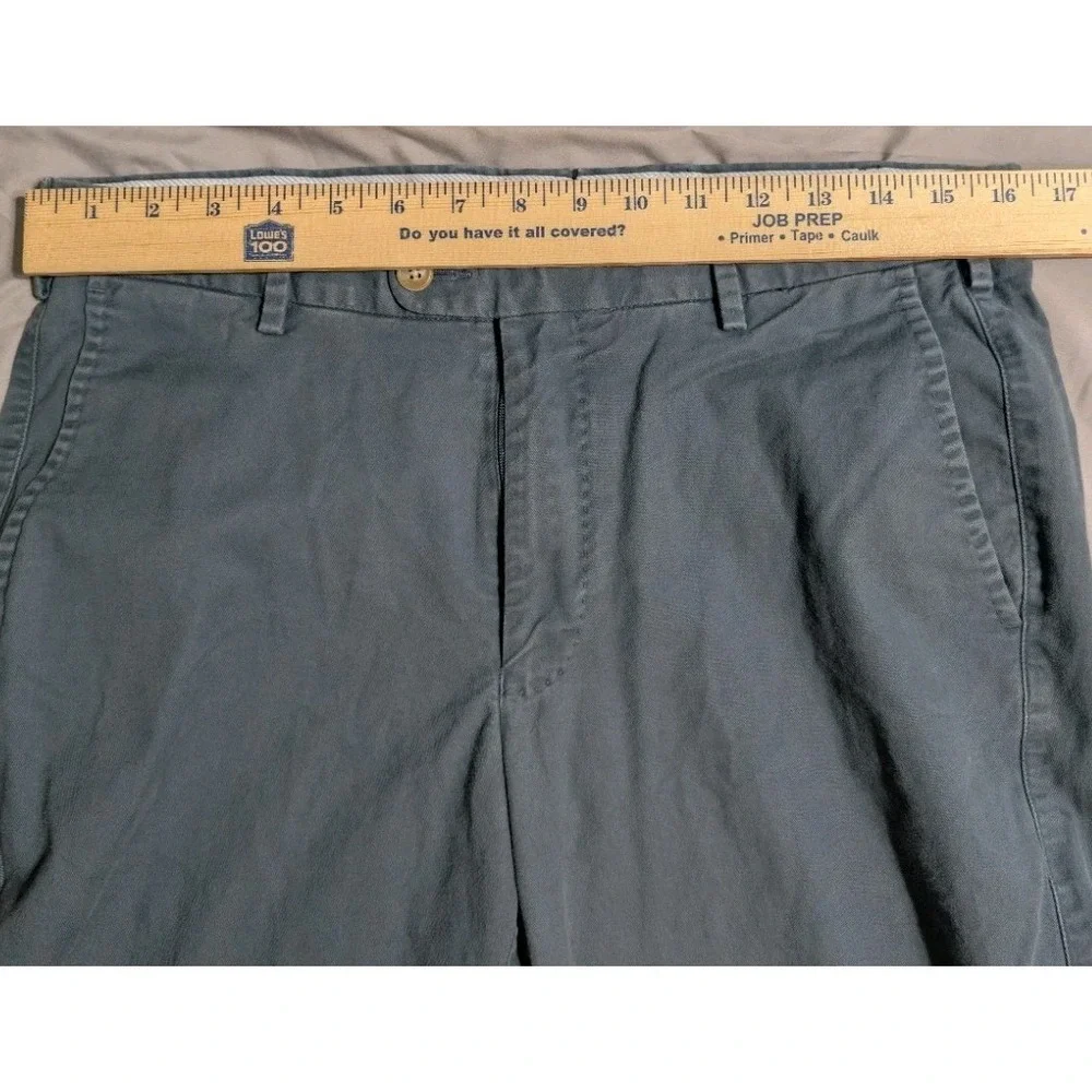 Peter Millar Chino Pants Mens 33x30 Blue Pima Cotton Stretch Flat Front